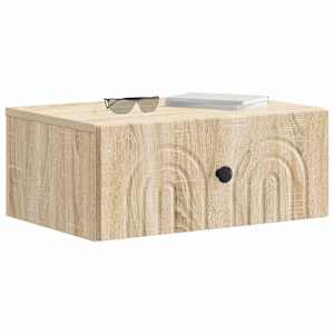 Nástěnný noční stolek 2 pcs Dub sonoma 49 x 34,5 x 20 cm - obrázek 3