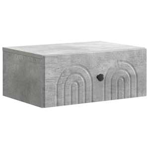 Nástěnný noční stolek 2 pcs Betonově šedá 49 x 34,5 x 20 cm - obrázek 5