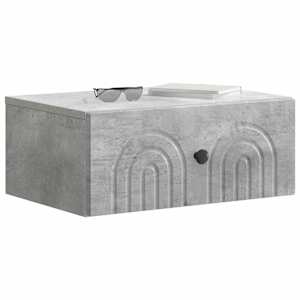 Nástěnný noční stolek 2 pcs Betonově šedá 49 x 34,5 x 20 cm - obrázek 3