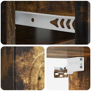 Nástěnný noční stolek 2 pcs Kouřový dub 49 x 34,5 x 20 cm - obrázek 10