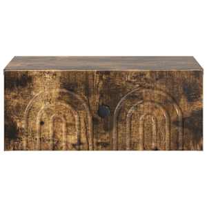 Nástěnný noční stolek 2 pcs Kouřový dub 49 x 34,5 x 20 cm - obrázek 7