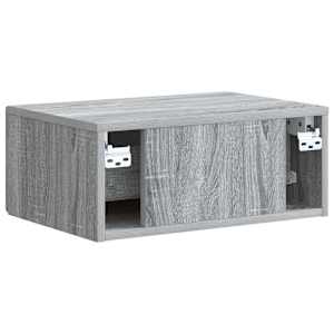 Nástěnný noční stolek 2 pcs Šedá sonoma 49 x 34,5 x 20 cm - obrázek 9
