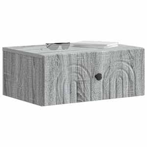 Nástěnný noční stolek 2 pcs Šedá sonoma 49 x 34,5 x 20 cm - obrázek 3
