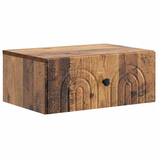 vidaXL Seinale kinnitatav &ouml;&ouml;tis Vana puit 49 x 34,5 x 20 cm Tehispuit