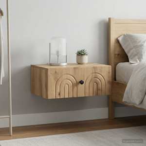 Stenski nočni omarici 2 kos Artisan hrast 49 x 34,5 x 20 cm