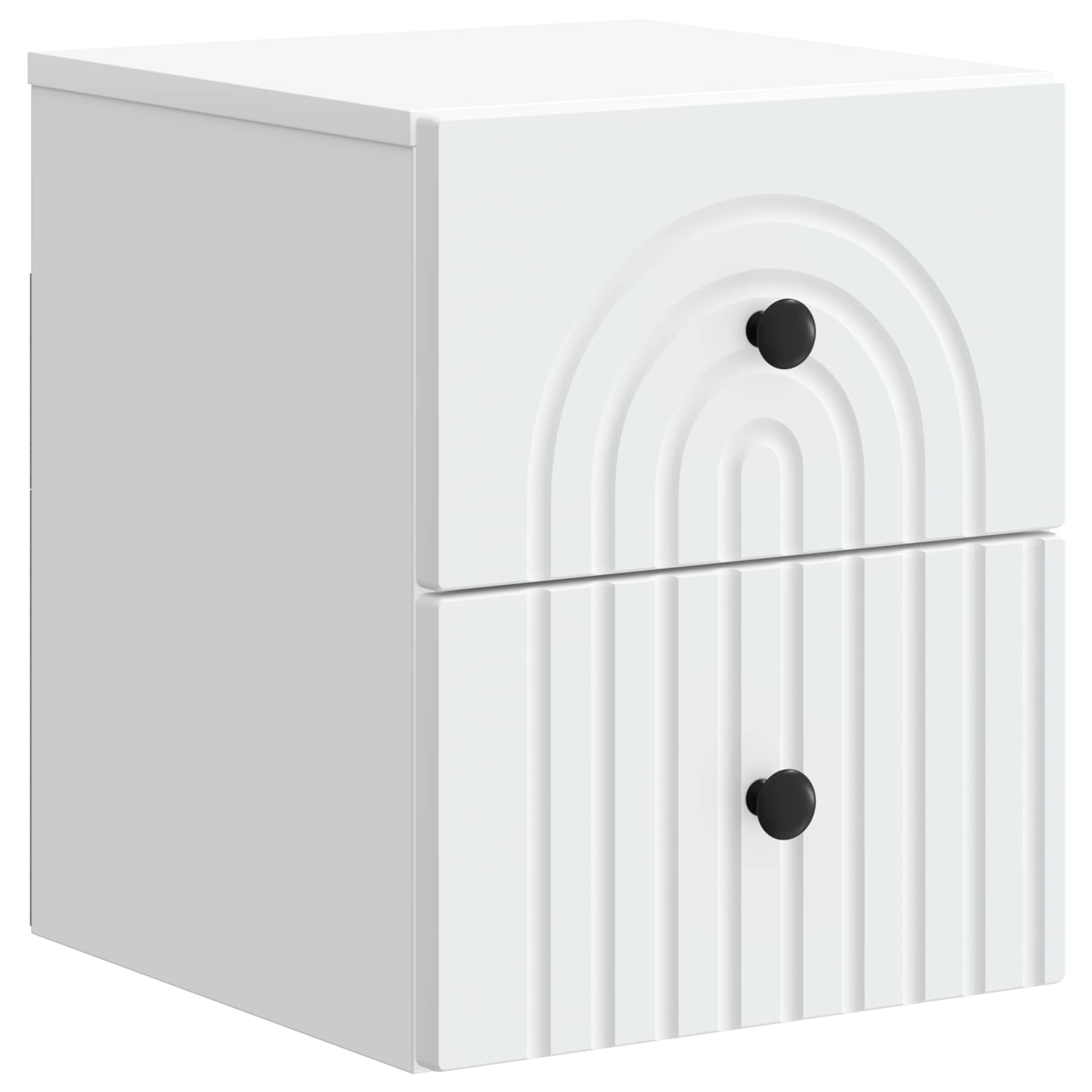 vidaXL Dulap de noapte suspendat Alb 33 x 34,5 x 40 cm Lemn prelucrat