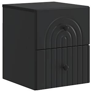 vidaXL Seinale kinnitatav &ouml;&ouml;tis Must 33 x 34,5 x 40 cm Tehispuit