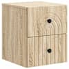 vidaXL Seinale kinnitatav &ouml;&ouml;tis sahtliga Sonoma tamm 33 x 34,5 x 40 cm
