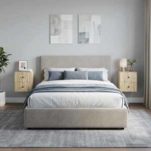 Nástěnný noční stolek 2 pcs Dub sonoma 33 x 34,5 x 40 cm - obrázek 4