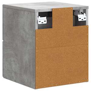 Nástěnný noční stolek 2 pcs Betonově šedá 33 x 34,5 x 40 cm - obrázek 9