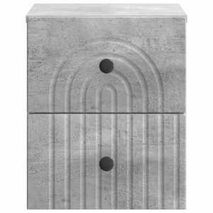 Nástěnný noční stolek 2 pcs Betonově šedá 33 x 34,5 x 40 cm - obrázek 7