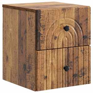 Stenski nočni omarici Star les 33 x 34,5 x 40 cm Inženirski les