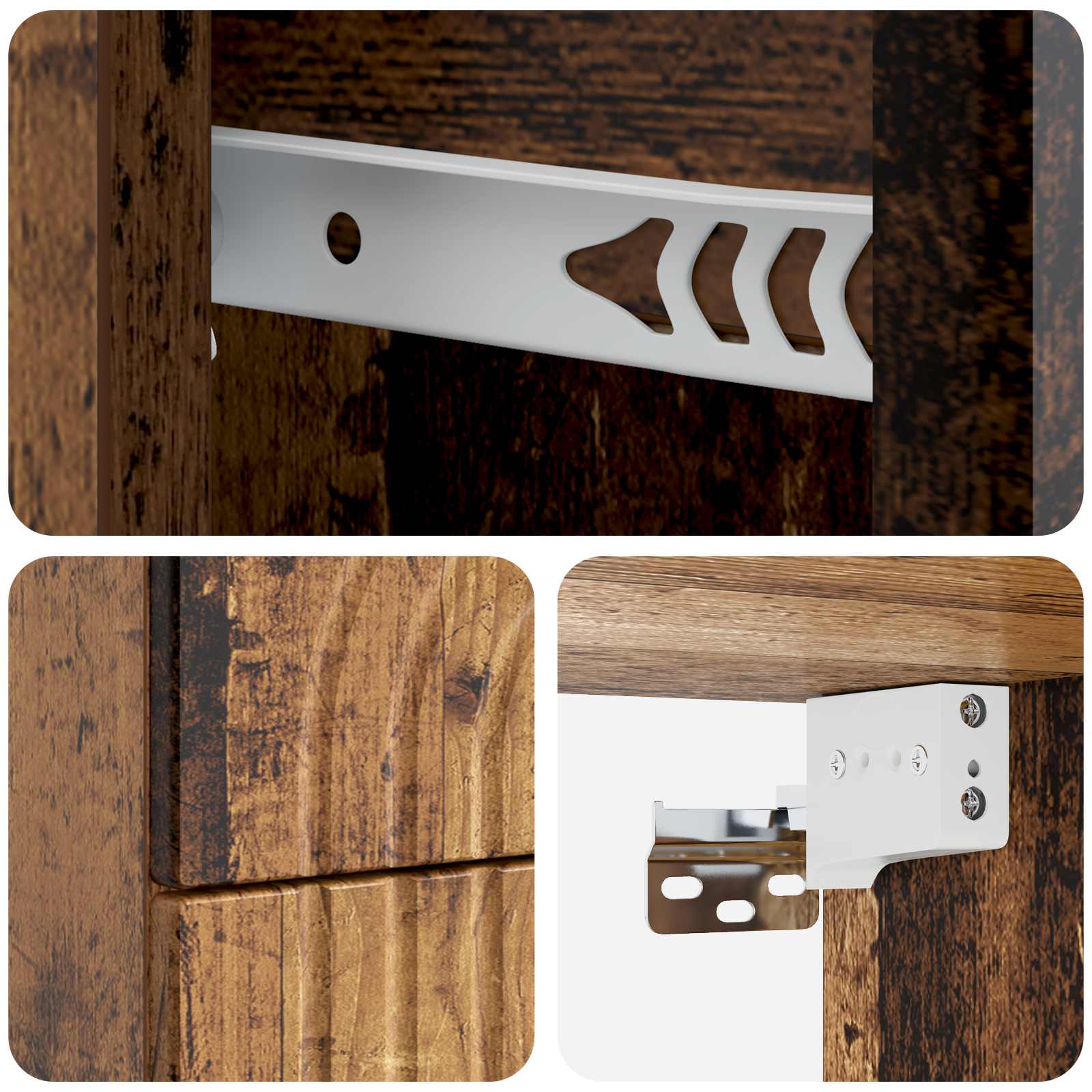 Stenski nočni omarici 2 pcs Star les 33 x 34,5 x 40 cm - slika 8