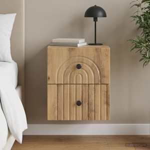 Stenski nočni omarici Artisan hrast 33 x 34,5 x 40 cm