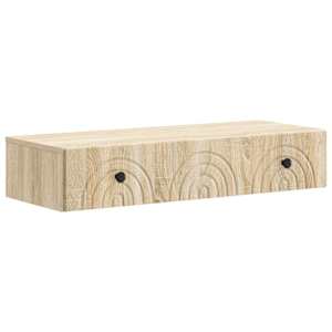 Nástěnný boční stůl Dub sonoma 87,5 x 34,5 x 17 cm - obrázek 2