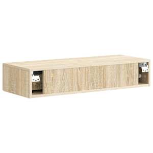 Nástěnný boční stůl Dub sonoma 87,5 x 34,5 x 17 cm - obrázek 7