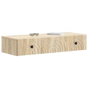Nástěnný boční stůl Dub sonoma 87,5 x 34,5 x 17 cm - obrázek 3