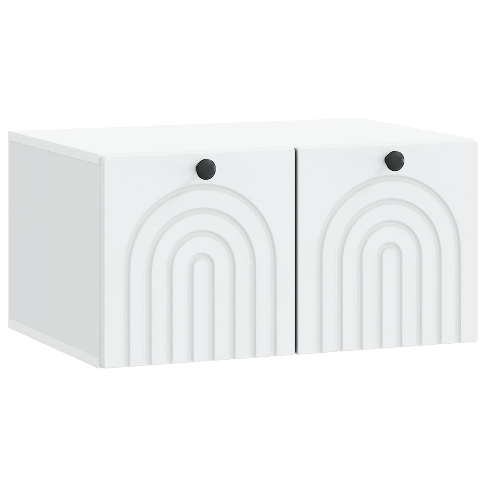 vidaXL Oglindă TV montată pe perete Pe perete Alb 59,5 x 41 x 30 cm