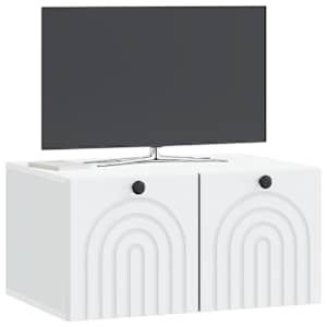 Nástěnná TV skříň Bílá 59,5 x 41 x 30 cm Kompozitní dřevo - obrázek 3