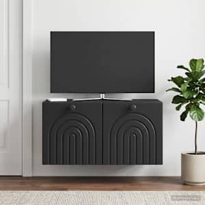 Nástěnná TV skříň Černá 59,5 x 41 x 30 cm Kompozitní dřevo - obrázek 1