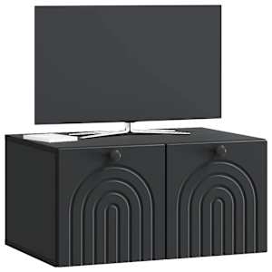 Nástěnná TV skříň Černá 59,5 x 41 x 30 cm Kompozitní dřevo - obrázek 3