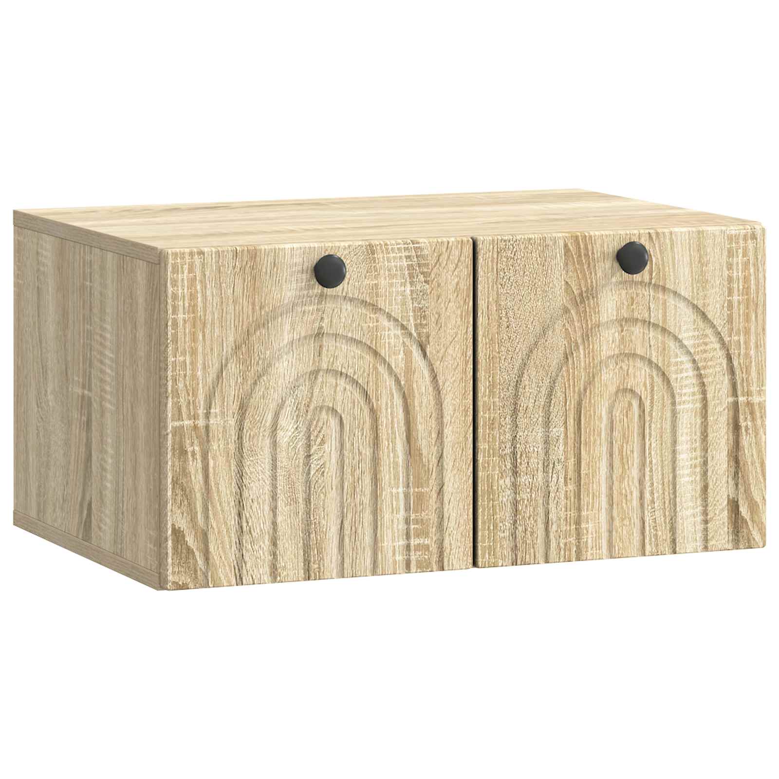 vidaXL Oglindă TV montată pe perete Stejar Sonoma 59,5 x 41 x 30 cm