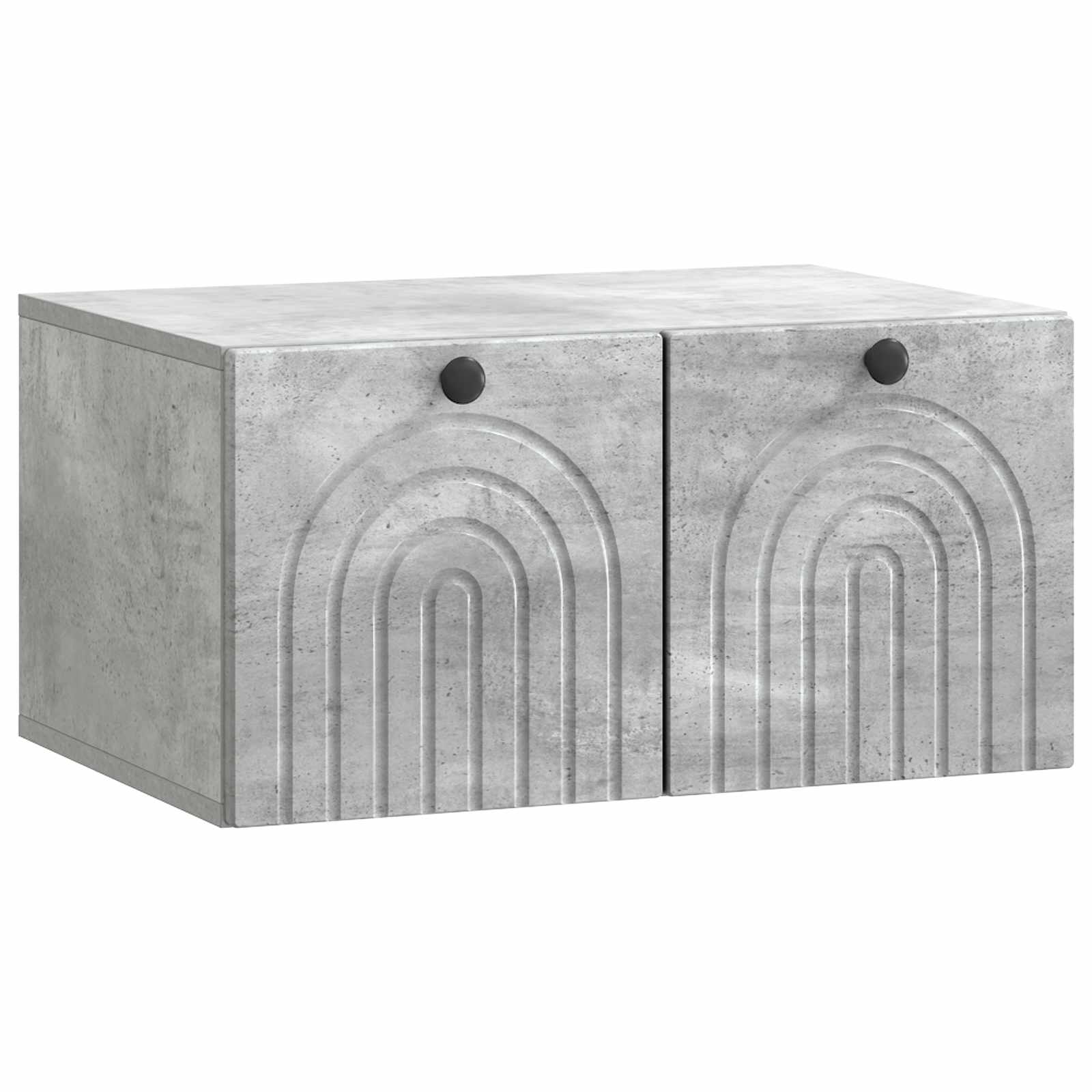 Seinälle asennettava TV-kaappi Betoninharmaa 59,5 x 41 x 30 cm