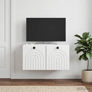 Nástěnná TV skříň Bílá s vysokým leskem 59,5 x 41 x 30 cm - obrázek 4