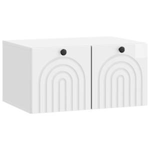 vidaXL Rippuv TV kapp K&otilde;rgl&auml;ikega valge 59,5 x 41 x 30 cm Tehispuit