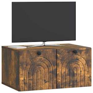 Nástěnná TV skříň Nástěnný Kouřový dub 59,5 x 41 x 30 cm - obrázek 3
