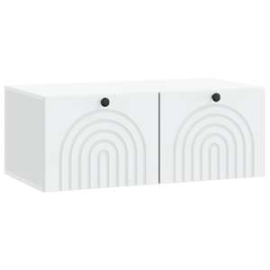 Nástěnná TV skříň Bílá 78,5 x 41 x 30 cm Kompozitní dřevo - obrázek 2