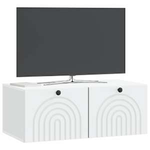 Nástěnná TV skříň Bílá 78,5 x 41 x 30 cm Kompozitní dřevo - obrázek 3