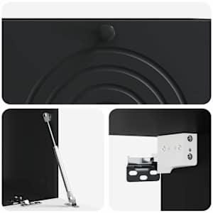 Nástěnná TV skříň Černá 78,5 x 41 x 30 cm Kompozitní dřevo - obrázek 9