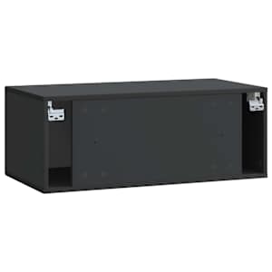 Nástěnná TV skříň Černá 78,5 x 41 x 30 cm Kompozitní dřevo - obrázek 8