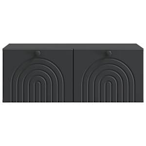 Nástěnná TV skříň Černá 78,5 x 41 x 30 cm Kompozitní dřevo - obrázek 6