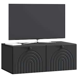 Nástěnná TV skříň Černá 78,5 x 41 x 30 cm Kompozitní dřevo - obrázek 3