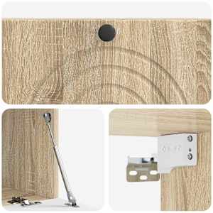 Nástěnná TV skříň Dub sonoma 78,5 x 41 x 30 cm Kompozitní dřevo - obrázek 9