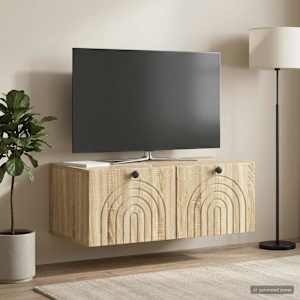 Nástěnná TV skříň Dub sonoma 78,5 x 41 x 30 cm Kompozitní dřevo - obrázek 4
