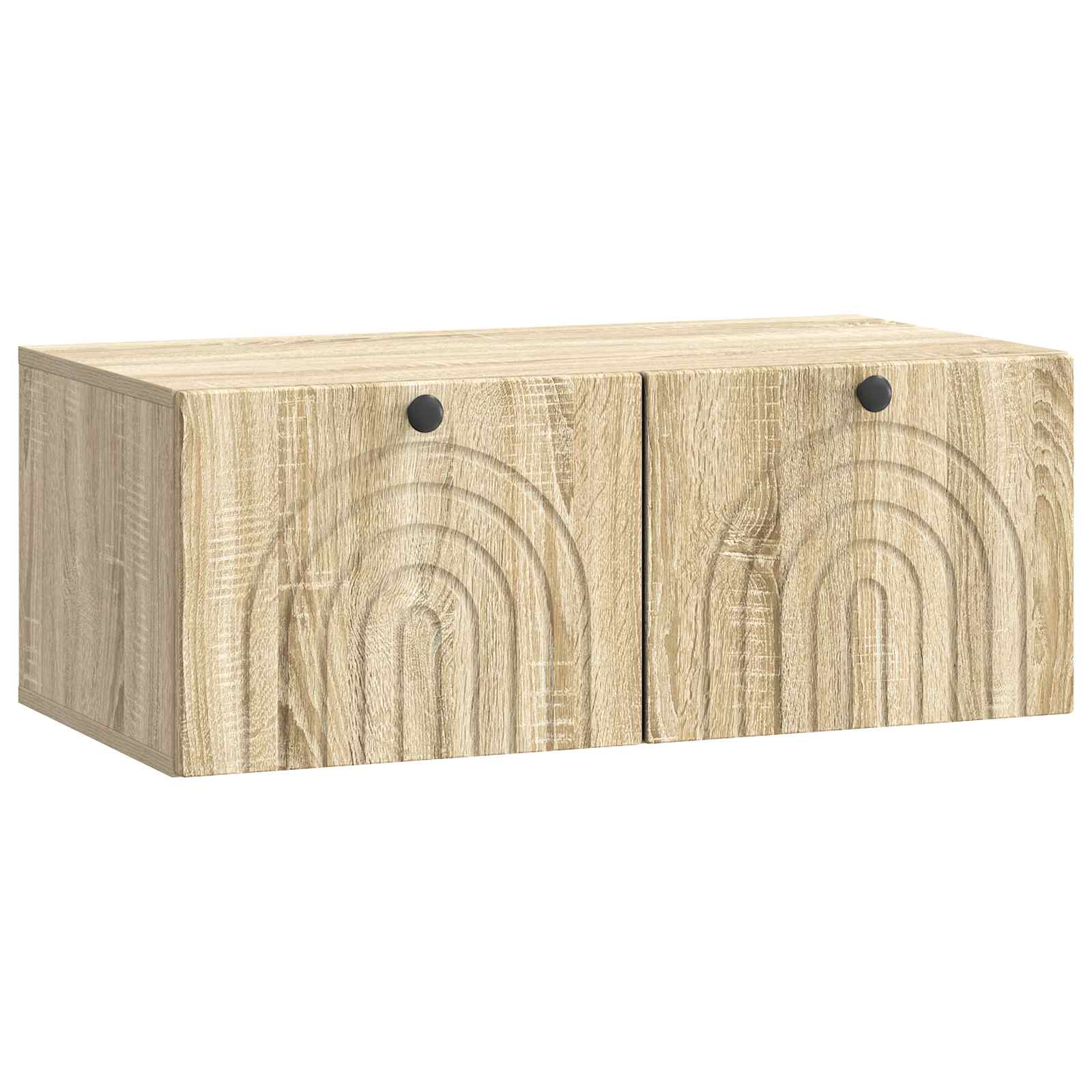 vidaXL Oglindă TV montată pe perete Stejar Sonoma 78,5 x 41 x 30 cm