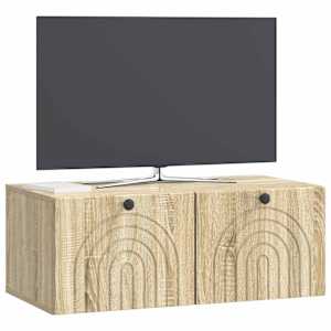 Nástěnná TV skříň Dub sonoma 78,5 x 41 x 30 cm Kompozitní dřevo - obrázek 3