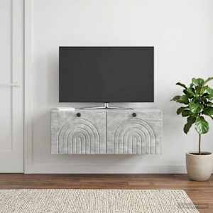 Nástěnná TV skříň Nástěnný Betonově šedá 78,5 x 41 x 30 cm - obrázek 1