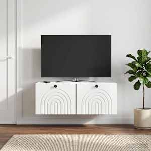 Nástěnná TV skříň Bílá s vysokým leskem 78,5 x 41 x 30 cm - obrázek 1