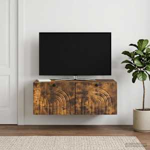 Nástěnná TV skříň Nástěnný Kouřový dub 78,5 x 41 x 30 cm - obrázek 1