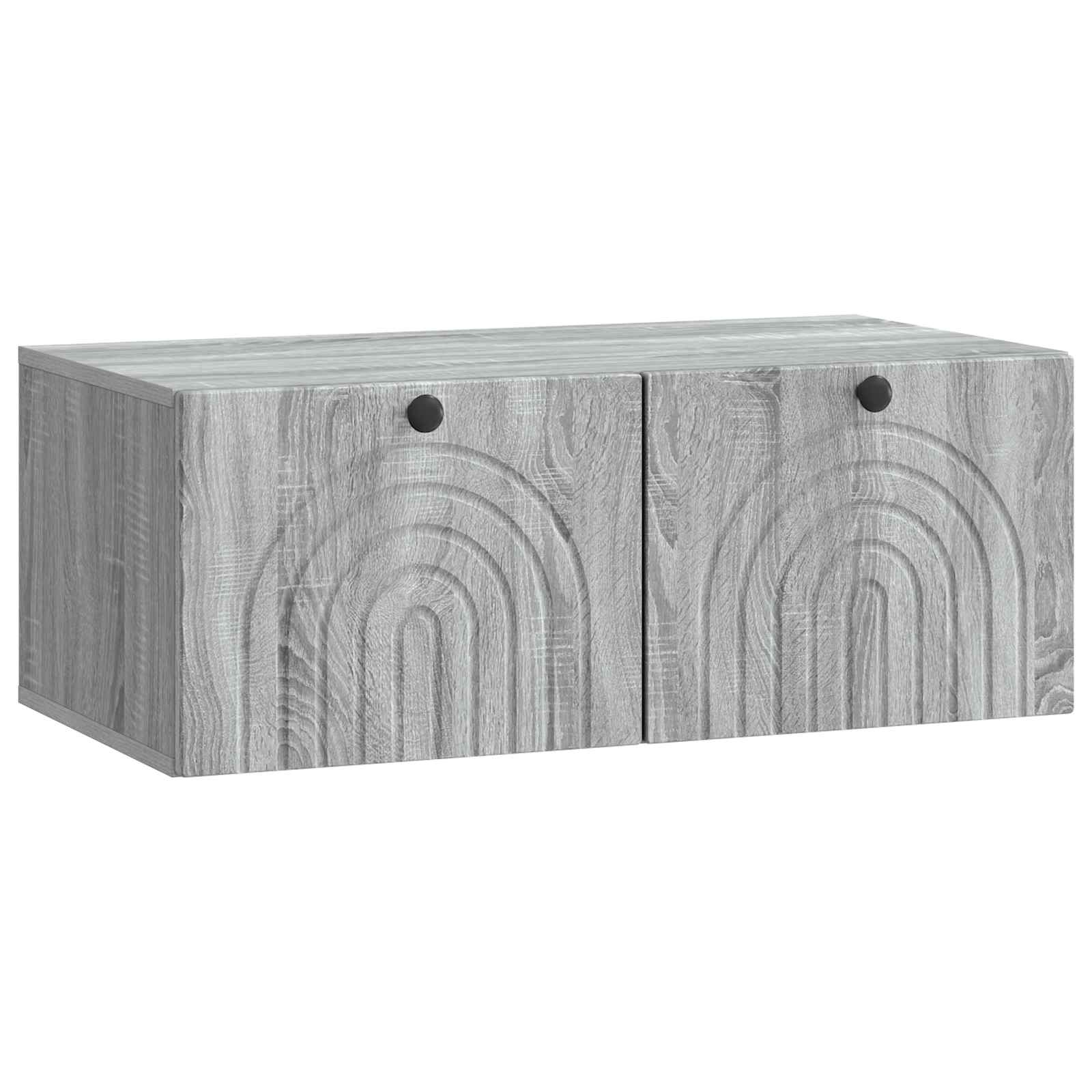 vidaXL Oglindă TV montată pe perete Sonoma gri 78,5 x 41 x 30 cm