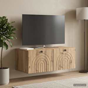 Nástěnná TV skříň 78,5 x 41 x 30 cm Dub artisan - obrázek 4