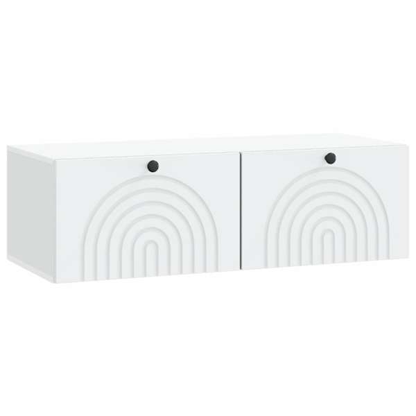 vidaXL Rippuv TV kapp 99 x 41 x 30 cm Valge Tehispuit