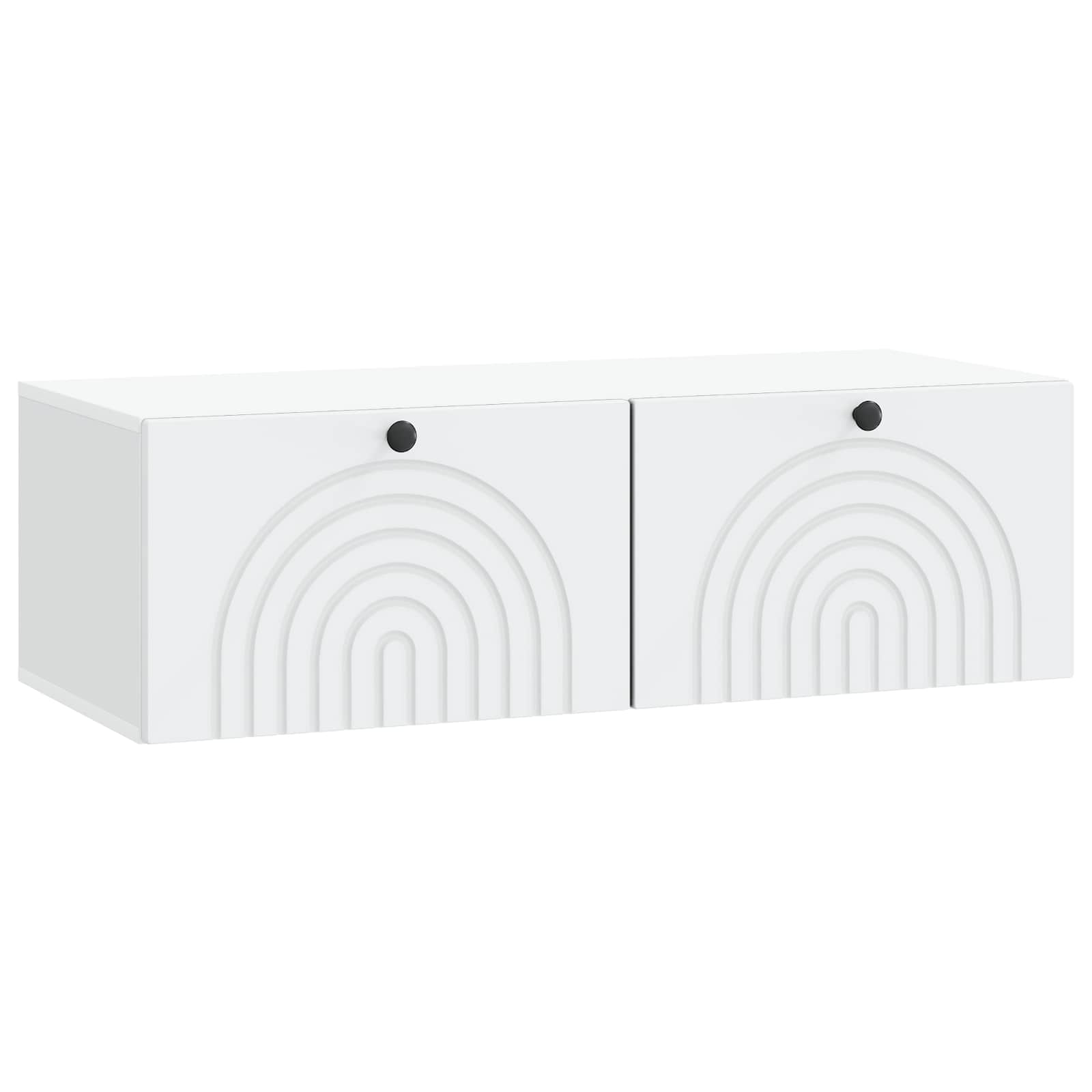 vidaXL Oglindă TV montată pe perete Alb 99 x 41 x 30 cm Lemn prelucrat