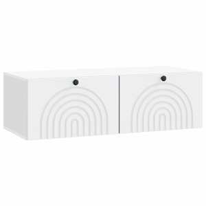 Nástěnná TV skříň Bílá 99 x 41 x 30 cm Kompozitní dřevo - obrázek 2