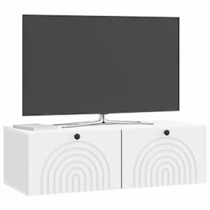 Nástěnná TV skříň Bílá 99 x 41 x 30 cm Kompozitní dřevo - obrázek 3