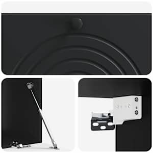 Nástěnná TV skříň Černá 99 x 41 x 30 cm Kompozitní dřevo - obrázek 9